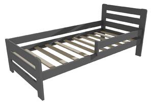 Vomaks Dětská postel se zábranou VMK001D KIDS Rozměr: 90 x 160 cm, Barva: barva šedá
