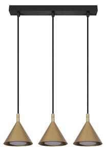 BRILAGI - LED Lustr na lanku CONE TRIPLE 3xGX53/15W/230V zlatá