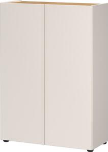 Krémová skříňka v dekoru dubu 74x105x33 cm Alviano – Germania