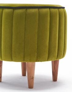 Atelier del Sofa Taburet Lindy Puf - Green, Zelená
