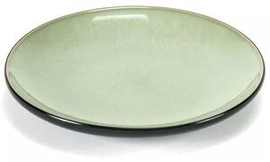 Talíř dezertní Serax Pure 16 cm, zelená/černá (6 ks)