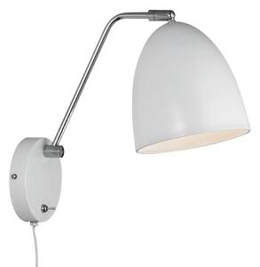 NORDLUX Nástěnná lampa s vypínačem ALEXANDER, 1xE27, 15W, bílá 48621001