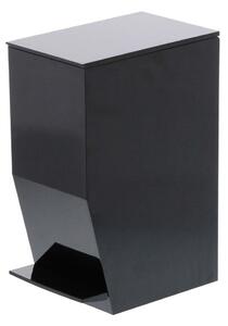 Černý nášlapný plastový odpadkový koš 3,9 l Tower – YAMAZAKI