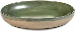 Miska SERAX Surface 32 cm, camo zelená
