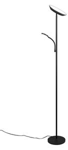 Černá LED stojací lampa (výška 178 cm) Specter – Trio