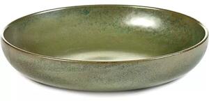 Talíř hluboký SERAX Surface L 21 cm, camo zelená