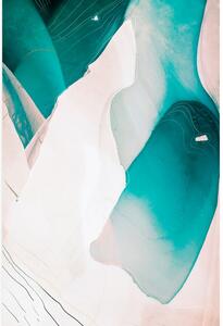 Obraz abstrakce modré laguny