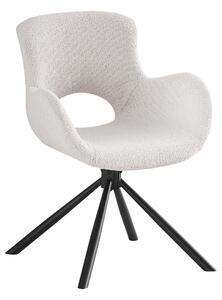 House Nordic Jídelní židle AMORIM bílé bouclé 1001186