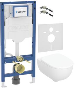 Sada podomítkový WC modul Geberit Duofix 111.320.00.6, WC mísa se sedátkem s pomalým sklápěním Geberit Selnova Premium 502.793.00.1, 111.815.00.1, 156