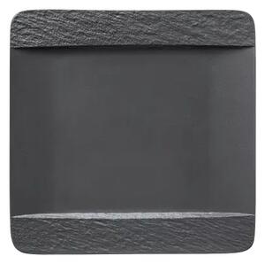 Talíř plochý Villeroy & Boch Manufacture Rock 28x28 cm, černý (6 ks)