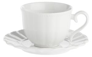 La Porcellana Bianca Sada 6 ks porcelánových šálků na čaj Ducale s podšálkem 220 ml