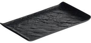 Servírovací talíř Chic Livelli 26x15 cm, černý (4 ks)