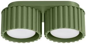 Sollux Lighting Aura stropní světlo 2x10 W zelená SL.1798