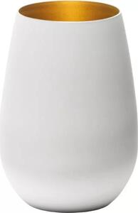 Sklenice Stölzle Elements 465 ml, bílá/zlatá (6 ks)