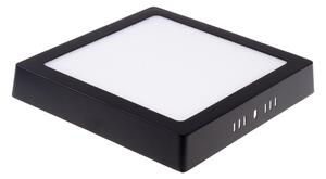 T-LED 102161 BPS24 LED panel 24W přisazený černý čtverec Studená bílá