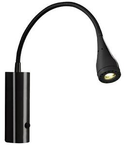 NORDLUX Čtecí LED lampička s vypínačem MENTO, 2,52W, teplá bílá, černá 75531003