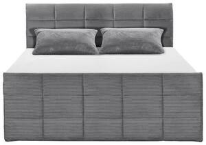 POSTEL BOXSPRING, 180/200 cm, tmavě šedá MID.YOU - Postele s úložným prostorem, Online Only