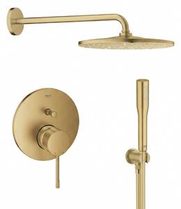 Sada hlavová sprchá s ramenem Grohe Rainshower 26558GN0, vanová baterie Grohe Essence 24058GN1, 26658GN0, 27400GN0, 28362GL1