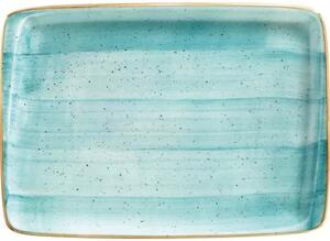 Talíř obdélníkový Bonna Aura Aqua 36x25 cm (6 ks)