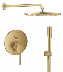 Sada hlavová sprchá s ramenem Grohe Rainshower 26066GN0, vanová baterie Grohe Essence 24058GN1, 26658GN0, 27400GN0, 28362GL1