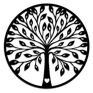 Wallity Nástěnná dřevěná dekorace TREE černá