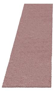 Růžový běhoun 80x250 cm Fluffy – Ayyildiz Carpets