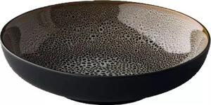 Talíř hluboký Style Point Speckle 22 cm, šedý/hnědý
