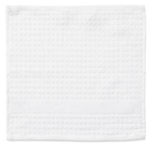 Bílý froté ručník z Bio bavlny 30x30 cm Check – JUNA
