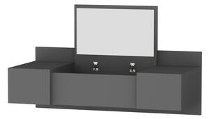 Kalune Design Toaletní stolek ZAKKUM 100 cm antracitový