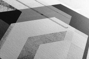 Obraz futuristická geometrie v černobílém provedení