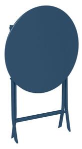 Skládací kulatý stůl Greensboro - indigo (tmavě modrý)