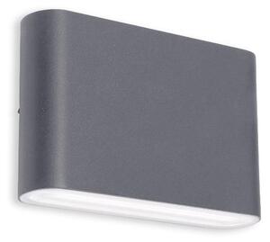 LED2 - LED Venkovní nástěnné svítidlo FLAT 2xLED/3W/230V IP65 antracit