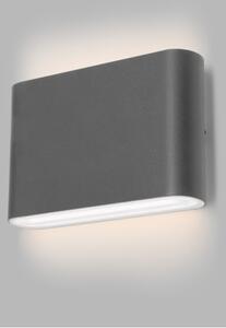 LED2 - LED Venkovní nástěnné svítidlo FLAT 2xLED/3W/230V IP65 antracit