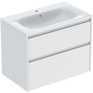 Geberit Selnova Square umyvadla se skříňkou 80 cm bílá 504.139.00.1