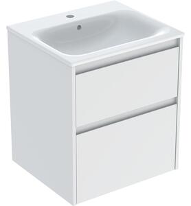 Geberit Selnova Square umyvadla se skříňkou 55 cm bílá 504.137.00.1