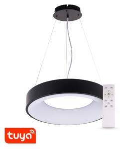 T-LED 105566 SMART Tuya závěsné ZULU 32W CCT kulaté černé CCT