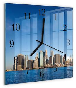 Skleněné hodiny na stěnu Horizont zskc-30x30-00173073