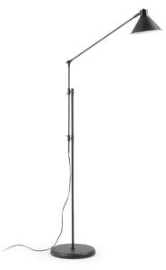 Černá stojací lampa s kovovým stínidlem (výška 220 cm) Dione – Kave Home