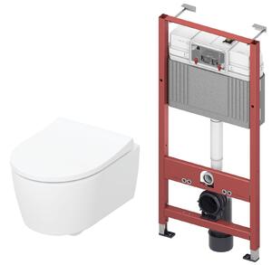 Sada záchodová mísa Geberit iCon 503.232.00.1, podomítkový WC modul Tece Base 9400407