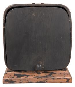 Kovové stolní retro hodiny s patinou - 11*5*12 cm
