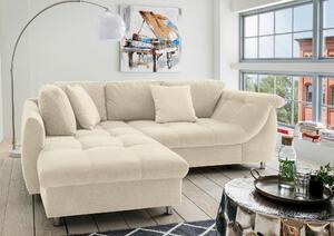 ROHOVÁ SEDAČKA, textil, béžová Livetastic - Sedací soupravy, Online Only