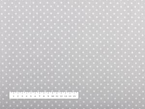 Biante Bavlněný povlak na polštář Sandra SA-123 Bílé puntíky na světle šedém 50 x 70 cm