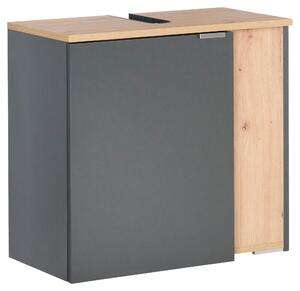 SKŘÍŇKA POD UMYVADLO, antracitová, dub artisan, 60/56/32 cm Stylife, Online Only