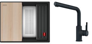 Sada granitový dřez Franke Kanon 125.0749.662, kuchyňská baterie Franke Urban 115.0627.523