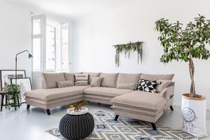 SEDACÍ SOUPRAVA, textil, šedohnědá P & B - Sedací soupravy, Online Only