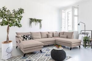 SEDACÍ SOUPRAVA, textil, šedohnědá P & B - Sedací soupravy, Online Only