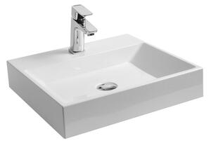 Ravak Natural umyvadlo 50x45 cm obdélníkový nábytkový bílá lesk XJO01250000
