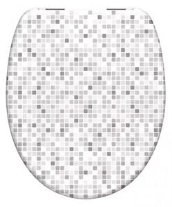 WC sedátko Schütte MOSAIK GRAU Duroplast, Soft Close