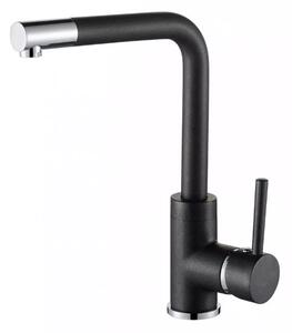 Dřezová baterie Aquasanita Helika Forte 5553 Black metallic