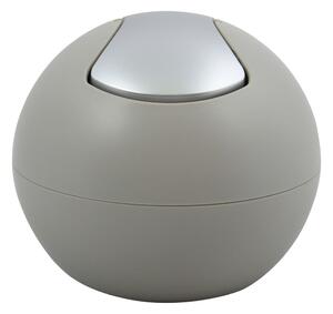 Taupe plastový odpadkový koš 1 l Bowl Matt – Spirella
